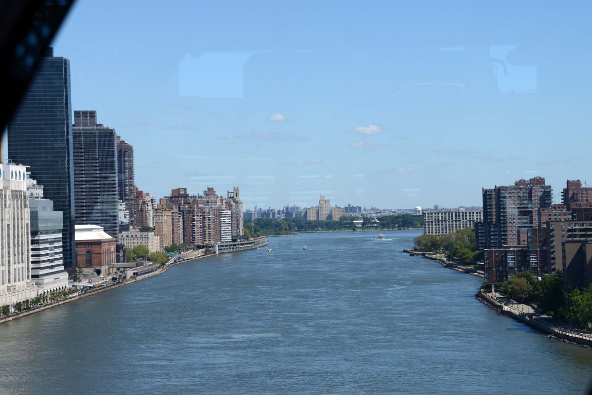 12 New York City Roosevelt Island Tramway Looking To Upper East Side With One East River Place, The Promenade 530 E 76, East River, Randalls Island, Roosevelt Island